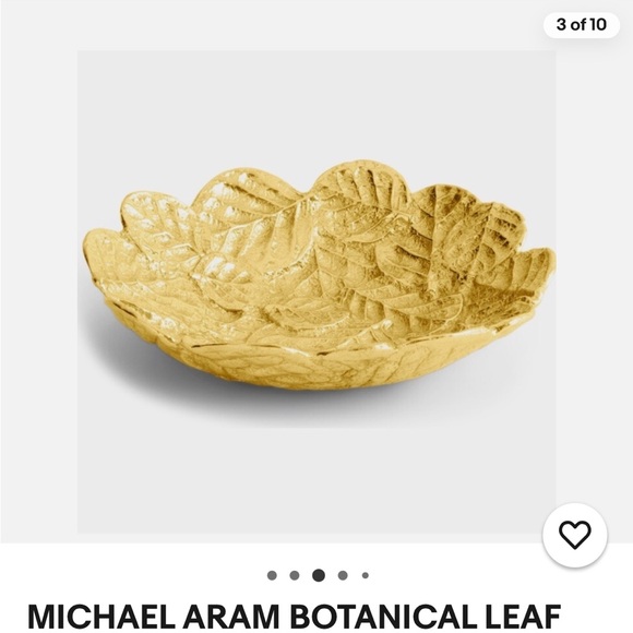 Michael Aram Other - Michael Aram Gold Botanical Leaf Dish